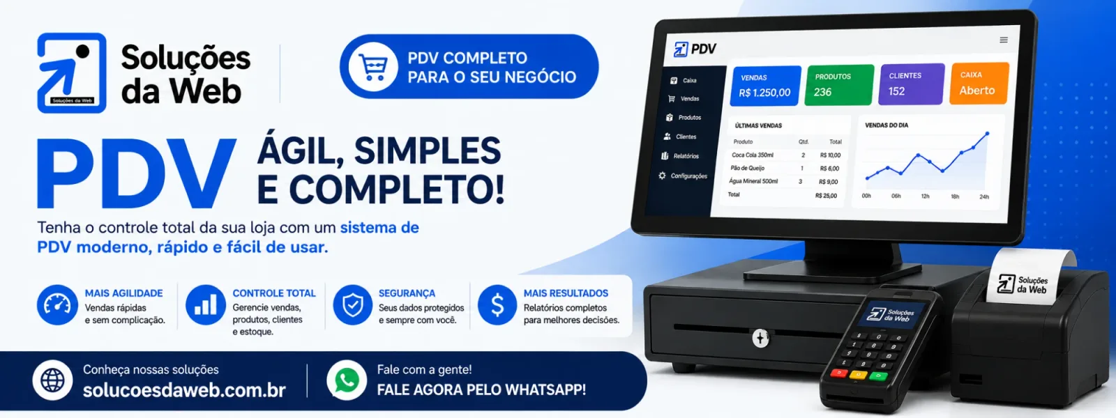 Soluções da Web: soluções inteligentes para o seu negócio — sites profissionais, sistemas personalizados, loja virtual e aplicativos